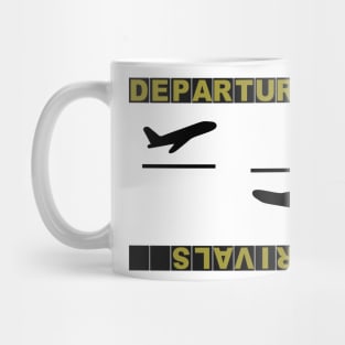 Aviation Pilot Departures Arrivals Mug